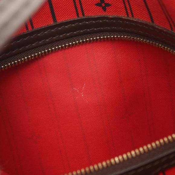 LOUIS VUITTON Neverfull MM Tote Bag Coated Canvas Leather Damier Brown N51105 - Picture 10 of 10